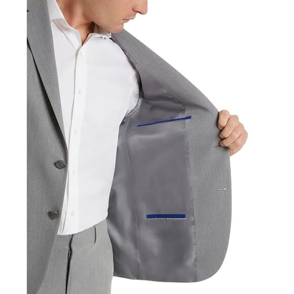 Kenneth Cole Reaction Men's Light Grey Techni-Cole Clooney Slim Blazer Size 38R - Picture 4 of 8